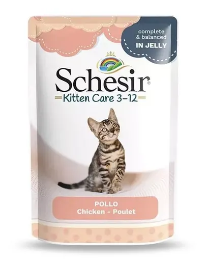 SCHESIR Hrana umeda pentru pisoi, cu file de pui, 85 g