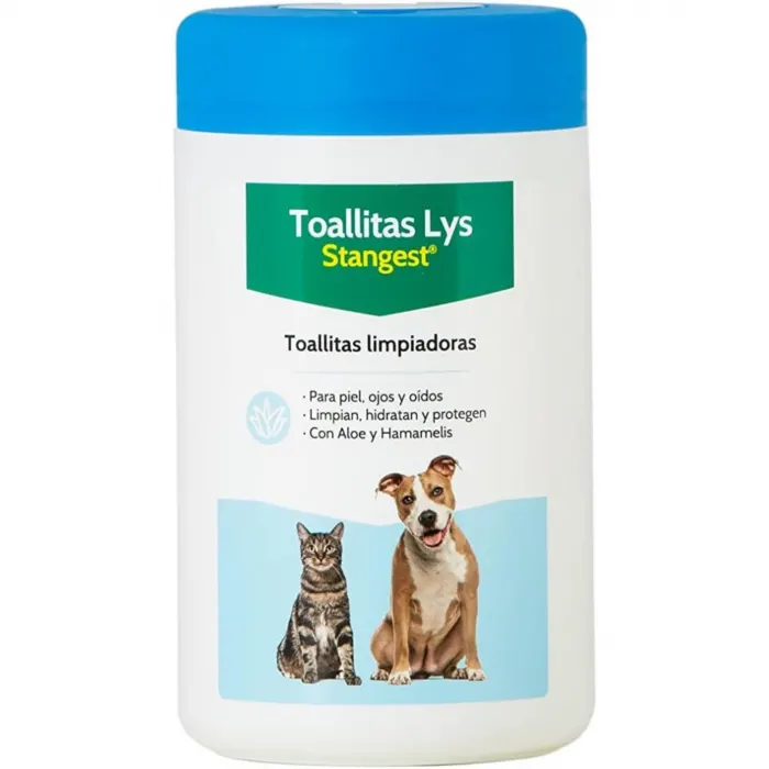 Servetele umede pentru animale de companie, cu Aloe si Hamamelis, LYS WIPES, 40 buc