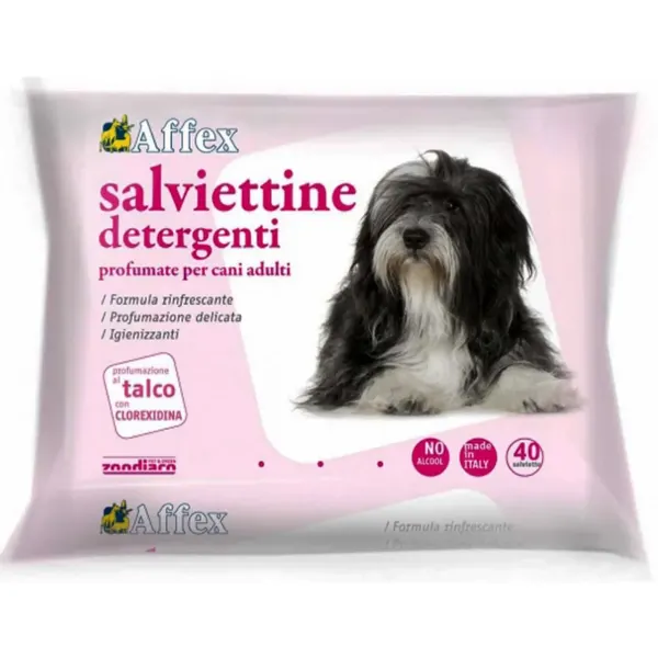 SERVETELE UMEDE PENTRU CAINI AFFEX TALC