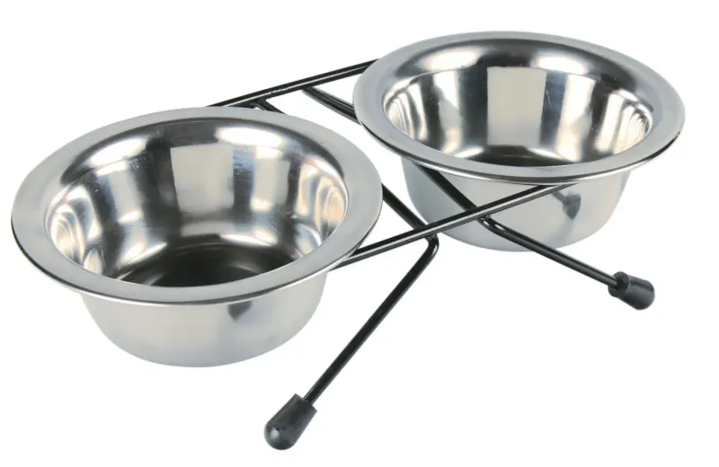 Set 2 buc Castron Inox In Suport 0.2 L/10 cm