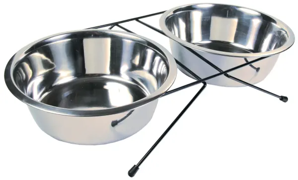 Set 2 buc Castron Inox In Suport 2.8 l/24 cm 24834