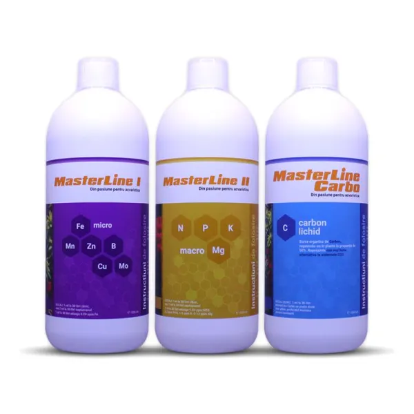 Set Fertilizanti MasterLine 1+2+Carbo 3x1000ml