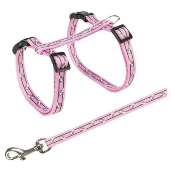 Set lesa  ham pentru pisici Trixie 27-46 cm   10 mm