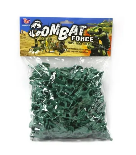 Set soldati Combat diverse figurine, verde 6511110049482 Engros