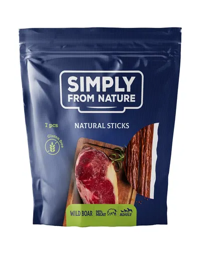 SIMPLY FROM NATURE Recompense sticks cu aroma de mistret pentru caini 7 buc.