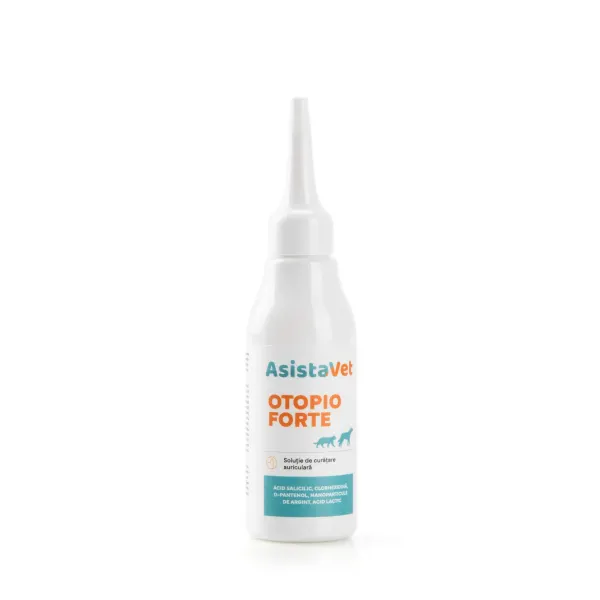 Solutie igiena auriculara Otopio Forte, AsistaVet, 75 ml