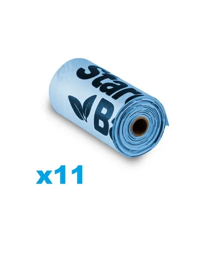 STARCH BAG Pungi excremente caini, compostabile 11 role, albastru