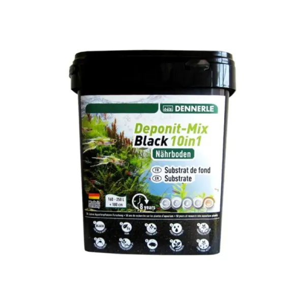 Substrat fertilizant Dennerle Deponit Mix Black 10in1 2.4kg