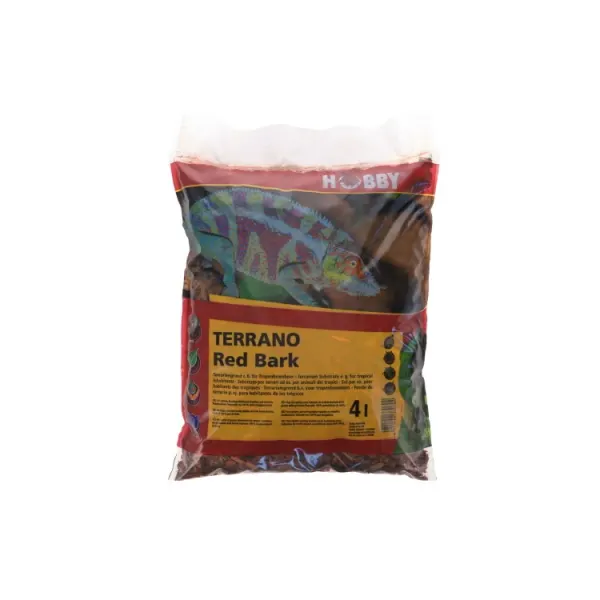 Substrat terariu coaja de pin Hobby Terrano Red Bark 4L