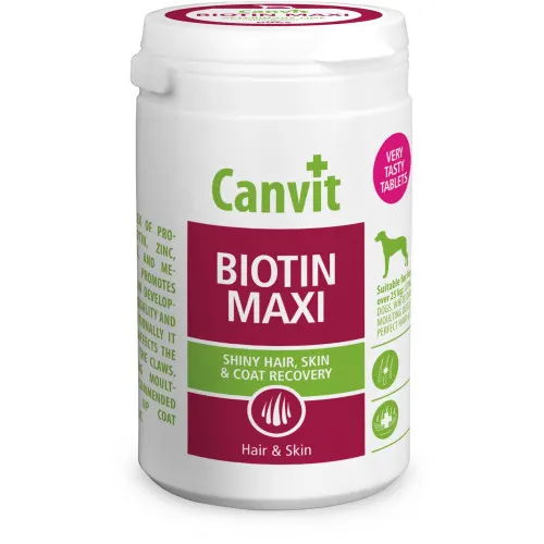 Supliment nutritiv pentru câini Canvit Biotin Maxi Hair & Skin 230 gr