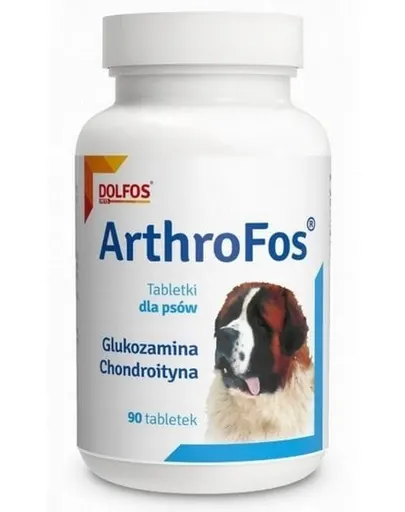 Supliment pentru articulații câini DOLFOS ArthroFos 60 tablete cu glucozamină și condroitină