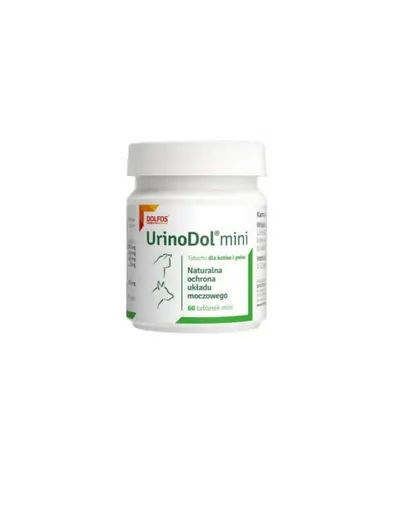 Supliment pentru tractul urinar la câini și pisici DOLFOS UrinoDol Mini 60 tablete cu merișor și acid hialuronic