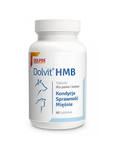 Supliment susținere masă musculară la câini și pisici DOLFOS Dolvit HMB 90 tablete