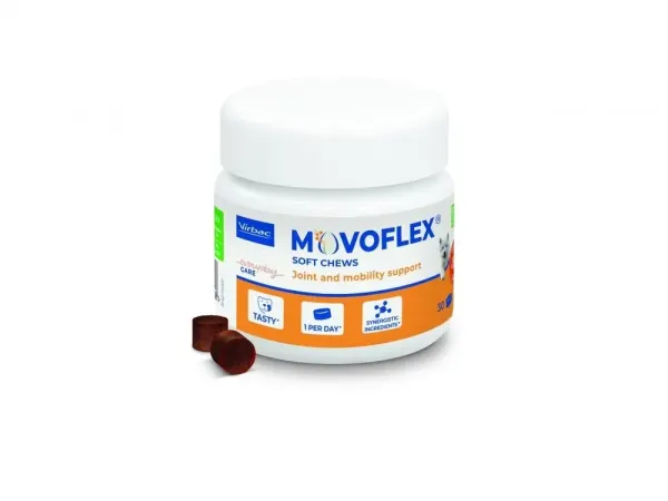 Suplimente condroprotectoare, Movoflex Soft Chews S (sub 15 kg), 30 comprimate masticabile moi