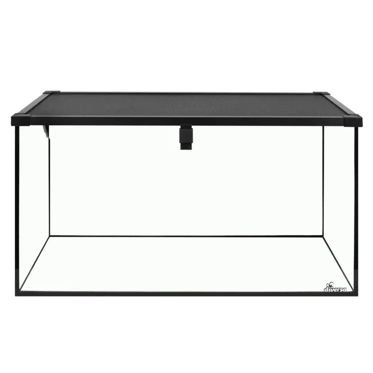 Terariu sticla Diversa 60x30x35cm capac plasa glisant