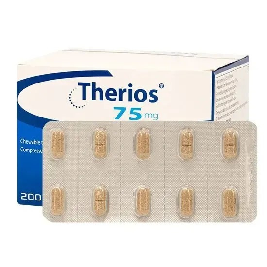 Therios 75mg, 1 comprimat masticabil