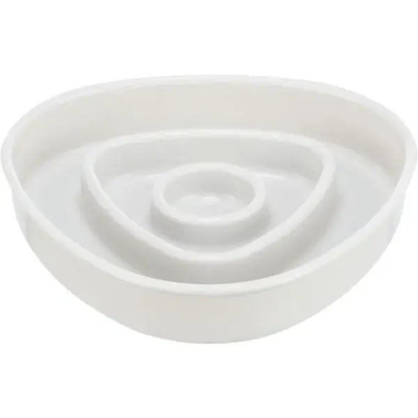 Trixie, castron plastic pentru hranire lenta, 0.35 L/ 15x15 cm