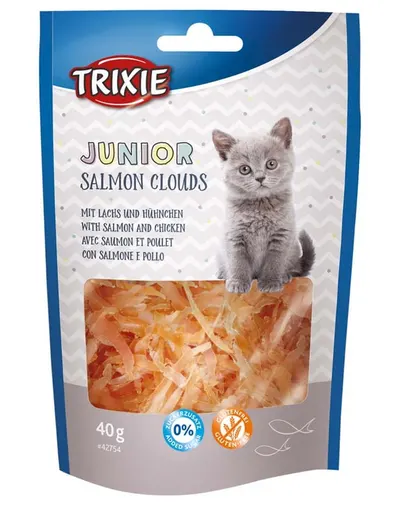 TRIXIE Junior Clouds delicatese pentru pisoi, cu somon, 40 g