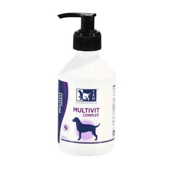 TRM Multivit Complex, multivitamine câini, suspensie orală TRM Multivit Complex, XS-XL, multivitamine câini, flacon, 200ml suspensie orală
