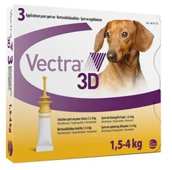 VECTRA 3D 1,5-4 kg/ 3 pipete