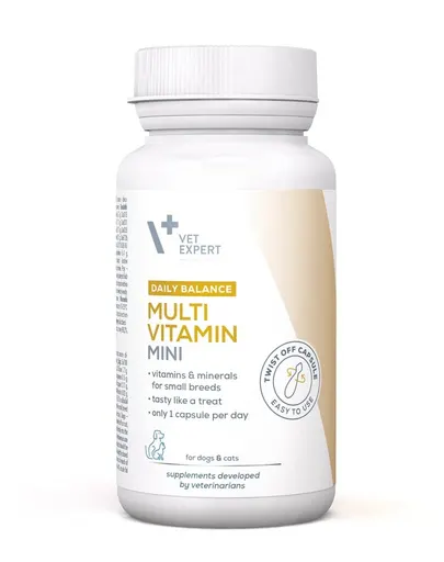 VET EXPERT Daily Balance Multivitamin Mini vitamine și minerale câini și pisici mici 30 capsule
