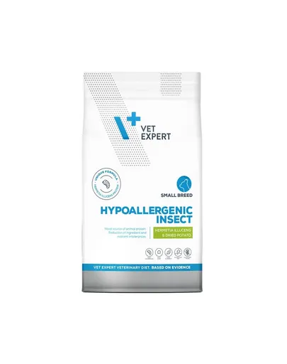 VET EXPERT Veterinary Diet Hypoallergenic Small Breed Insect 8 kg pentru caini cu intolerante alimentare