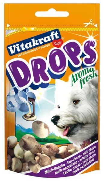 Vitakraft Drops Caine Lapte/Ciocolata 75 g
