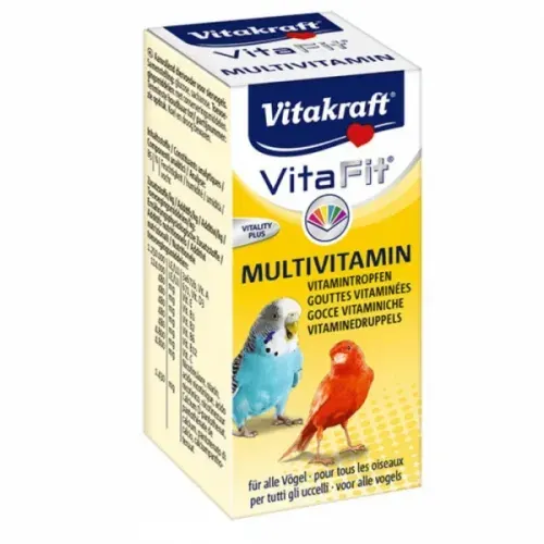 Vitamine pentru pasari exotice, Vitakraft Vitafit Multivitamin, 10 ml