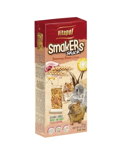 VITAPOL Smakers pentru rozătoare - bacon 2 buc.