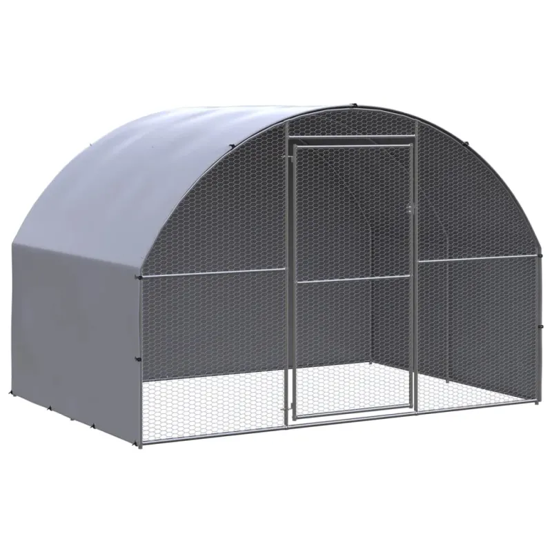 Voliera de pasari pentru exterior, 3x2x2 m, otel galvanizat