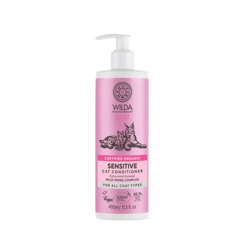 WILDA Cat Sensitive, balsam pisici, piele sensibilă, flacon, 400ml