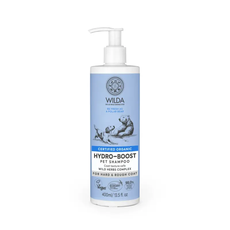 WILDA Hydro Boost, șampon câini și pisici, hidratant, flacon, 400ml