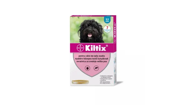 Zgarda antiparazitara pentru caini Kiltix, 53 cm