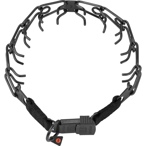 Zgarda dresaj Inox negru 3.2mm/52cm Sistem ClickLock