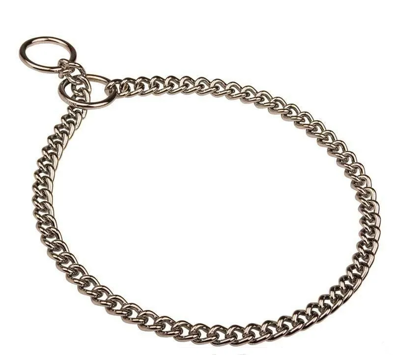 Zgarda dresaj zala scurta Sprenger, crom, rezistenta, 3 mm x 50 cm