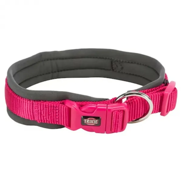Zgarda Premium fucsia M-L 49-55 cm   25mm