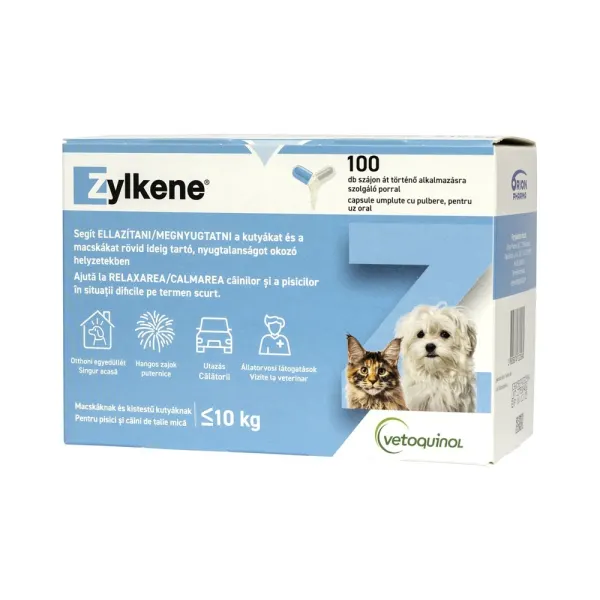 Zylkene, 10 capsule (Data expirare produs: 08.12.2026)